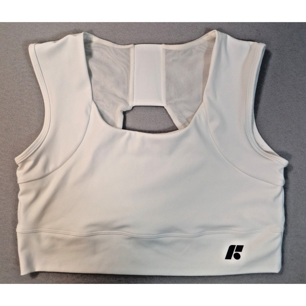 FORME Womens 3XL XXXLPower Bra White Sports Bra Top